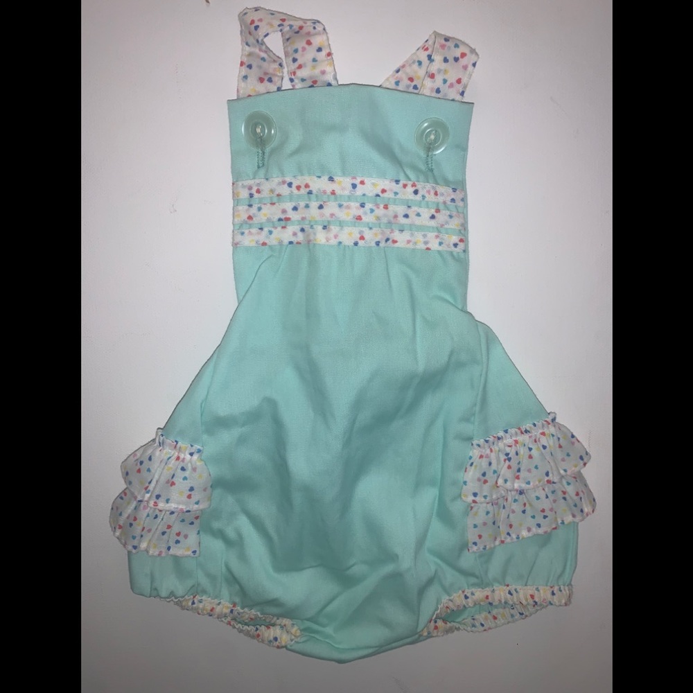 Vintage polar infantwear overalls ruffle butt